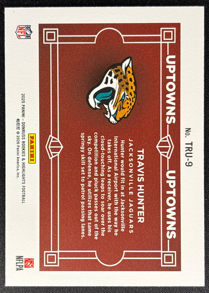 Travis Hunter 2025 Donruss Rookies & Highlights Uptown Horizontal Green Jaguars Sports Trading Cards