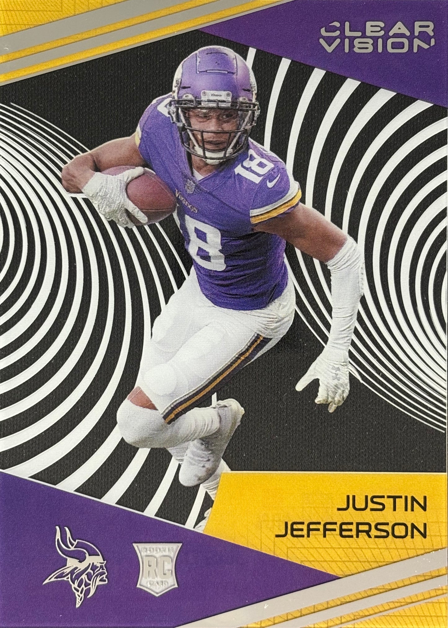 Justin Jefferson Clear Vision Rookie Vikings
