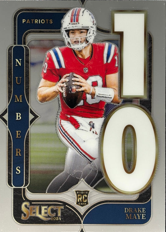 Drake Maye Select Numbers Rookie Patriots