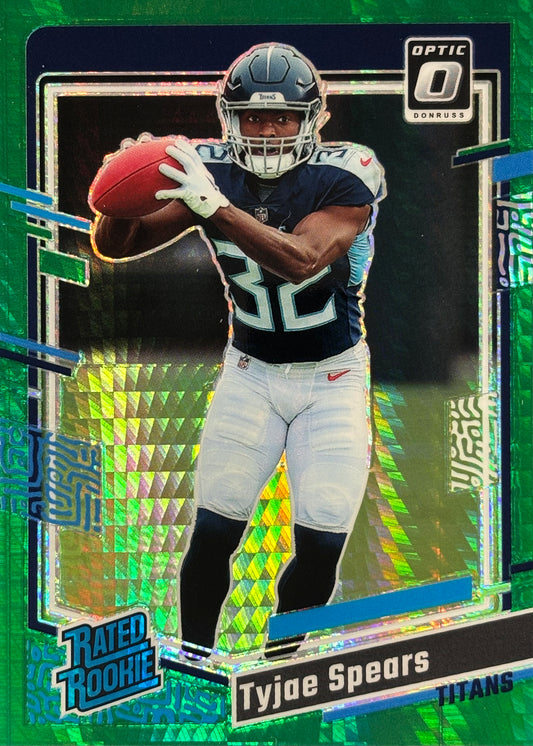 Tyjae Spears Optic Green Hyper Rookie Titans