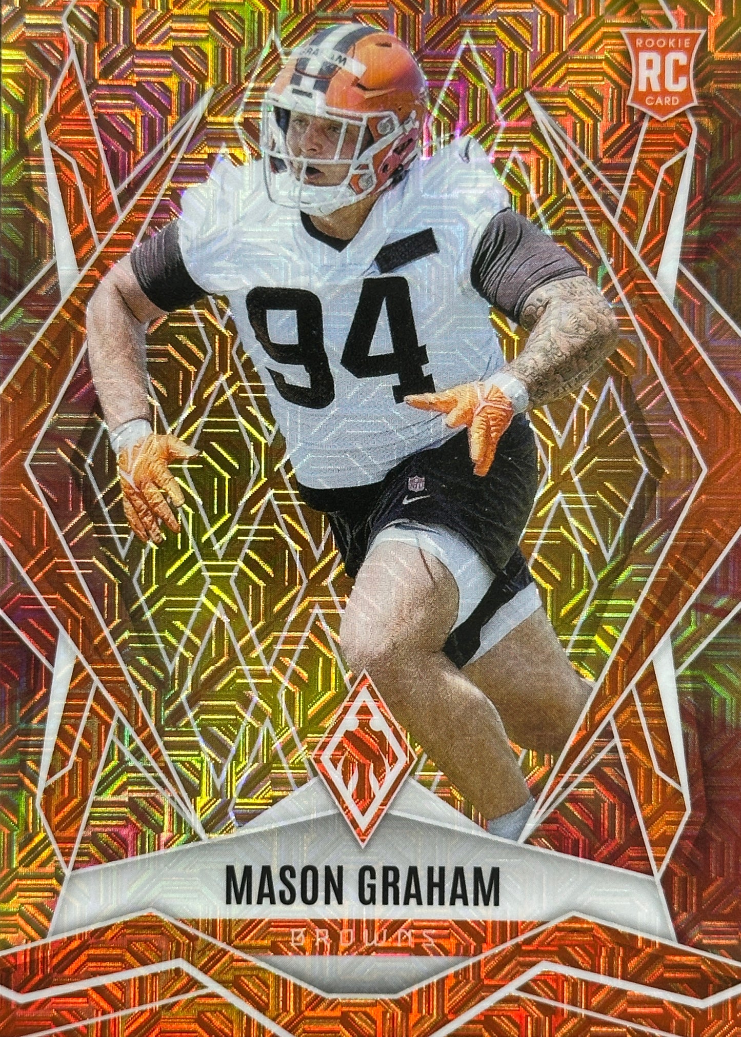Mason Graham Phoenix Fire Burst /350 Rookie Cleveland Browns