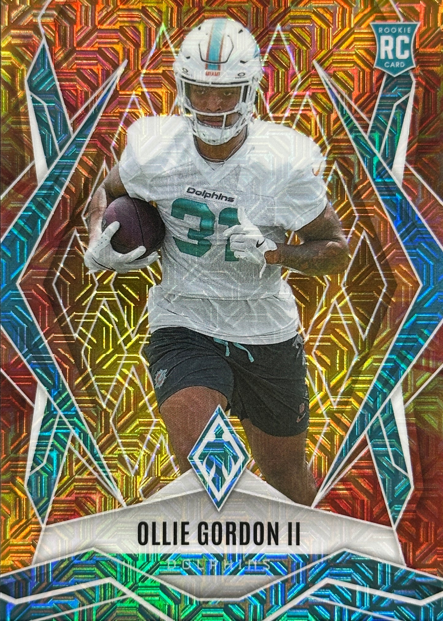 Ollie Gordon II Phoenix Fire Burst /350 Rookie Miami Dolphins