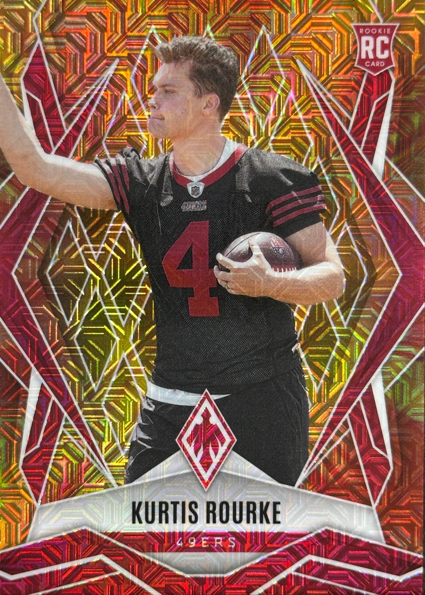 Kurtis Rourke Phoenix Fire Burst /350 Rookie San Francisco 49ers