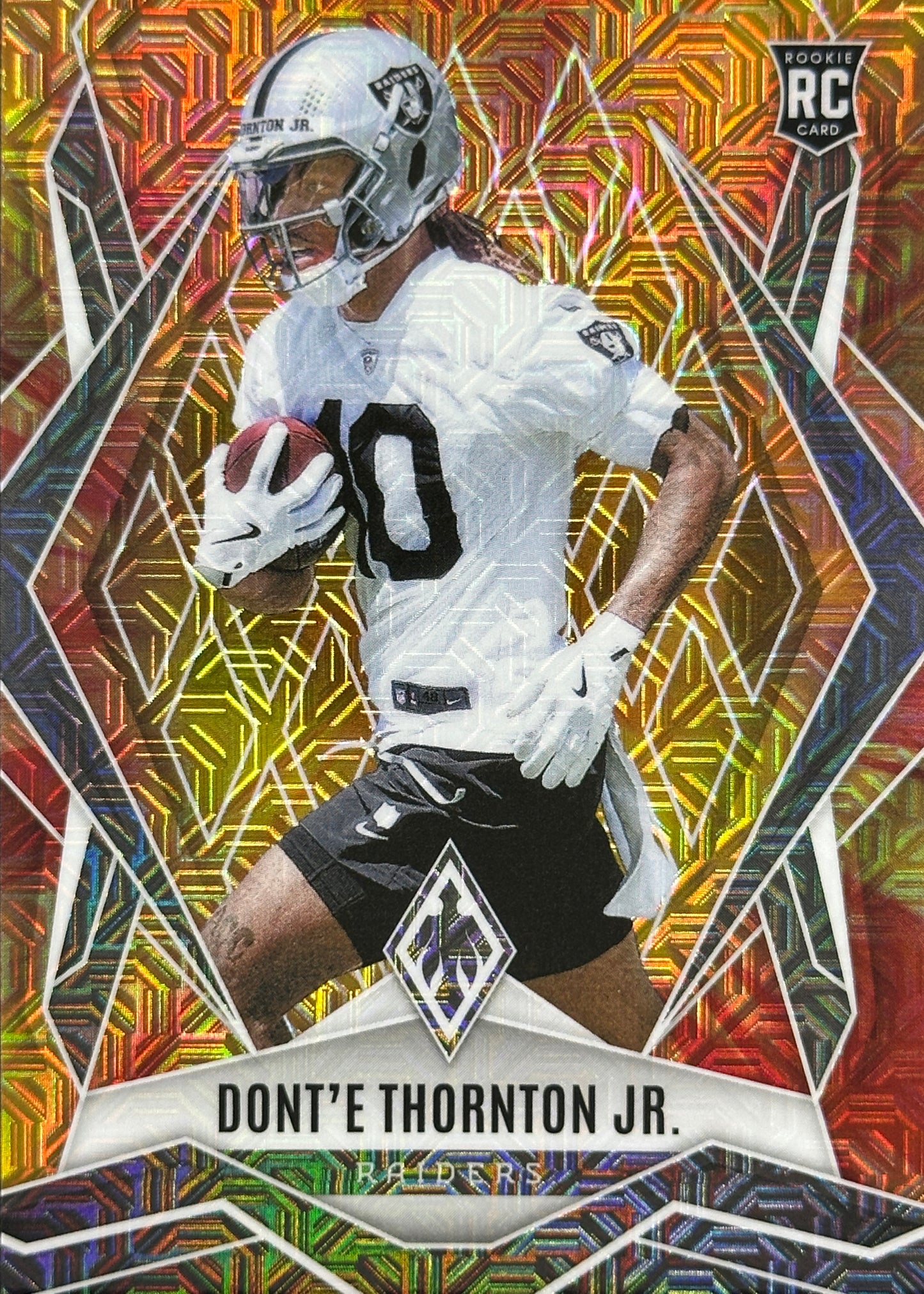 Dont'e Thornton Jr. Phoenix Fire Burst /350 Rookie Las Vegas Raiders