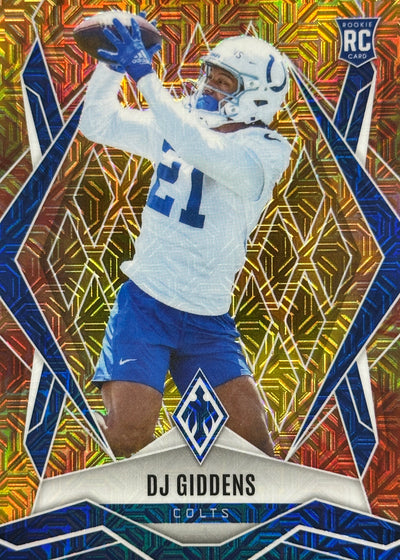 DJ Giddens Phoenix Fire Burst /350 Rookie Indianapolis Colts