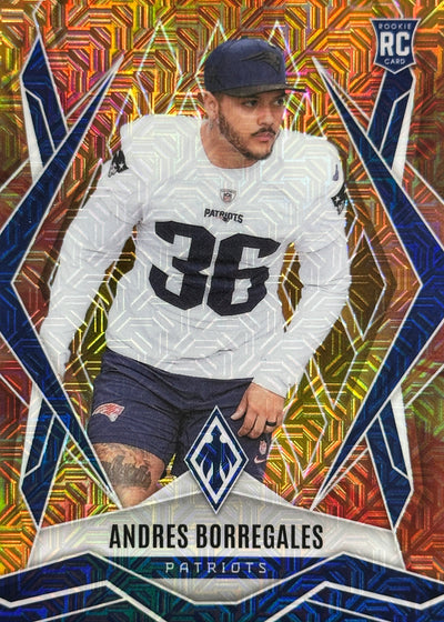 Andres Borregales Phoenix Fire Burst /350 Rookie New England Patriots