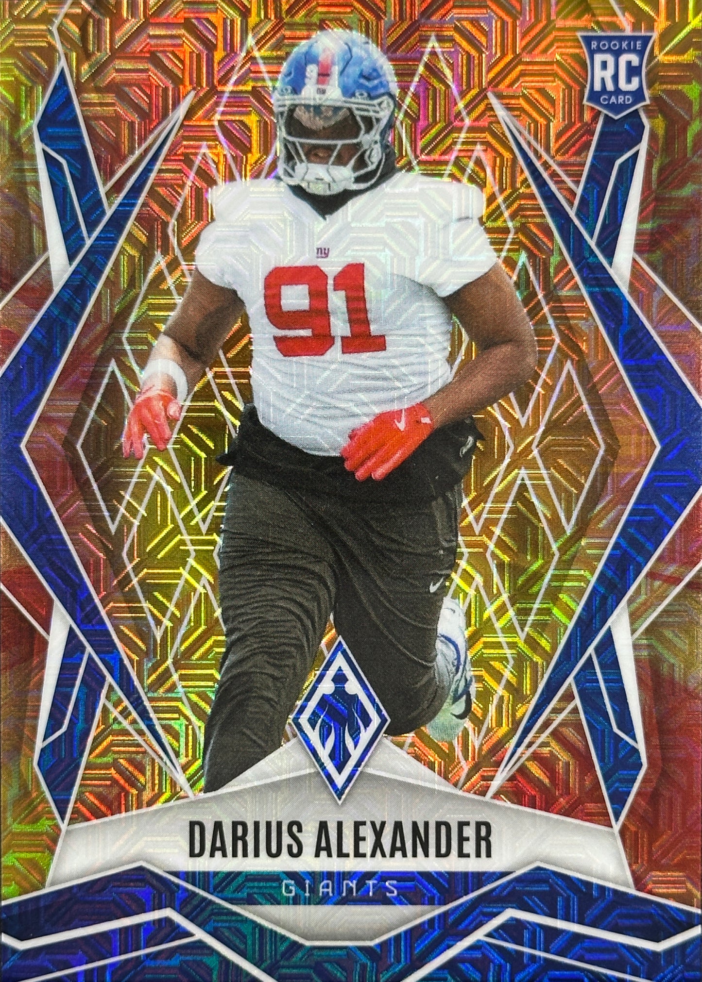 Darius Alexander Phoenix Fire Burst /350 Rookie New York Giants
