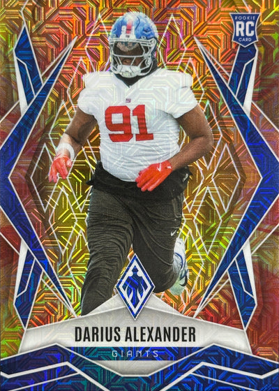 Darius Alexander Phoenix Fire Burst /350 Rookie New York Giants