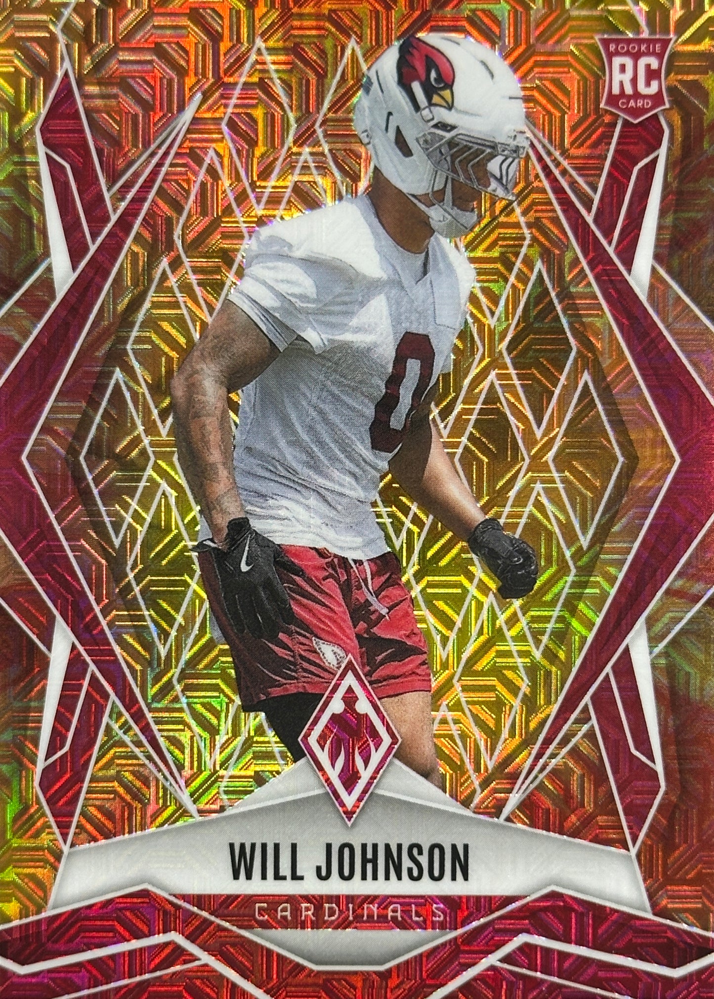 Will Johnson Phoenix Fire Burst /350 Rookie Arizona Cardinals