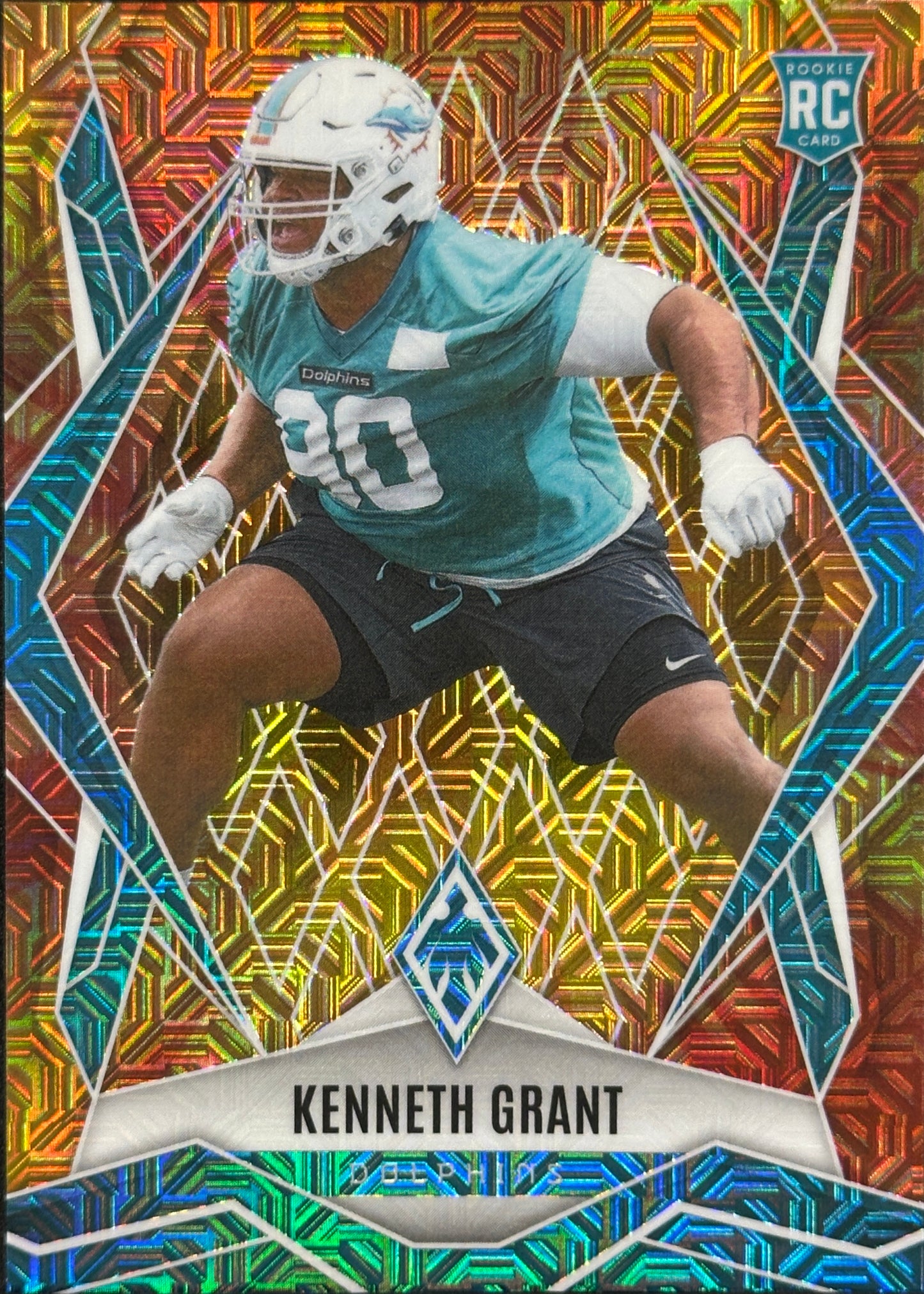 Kenneth Grant Phoenix Fire Burst /350 Rookie Miami Dolphins