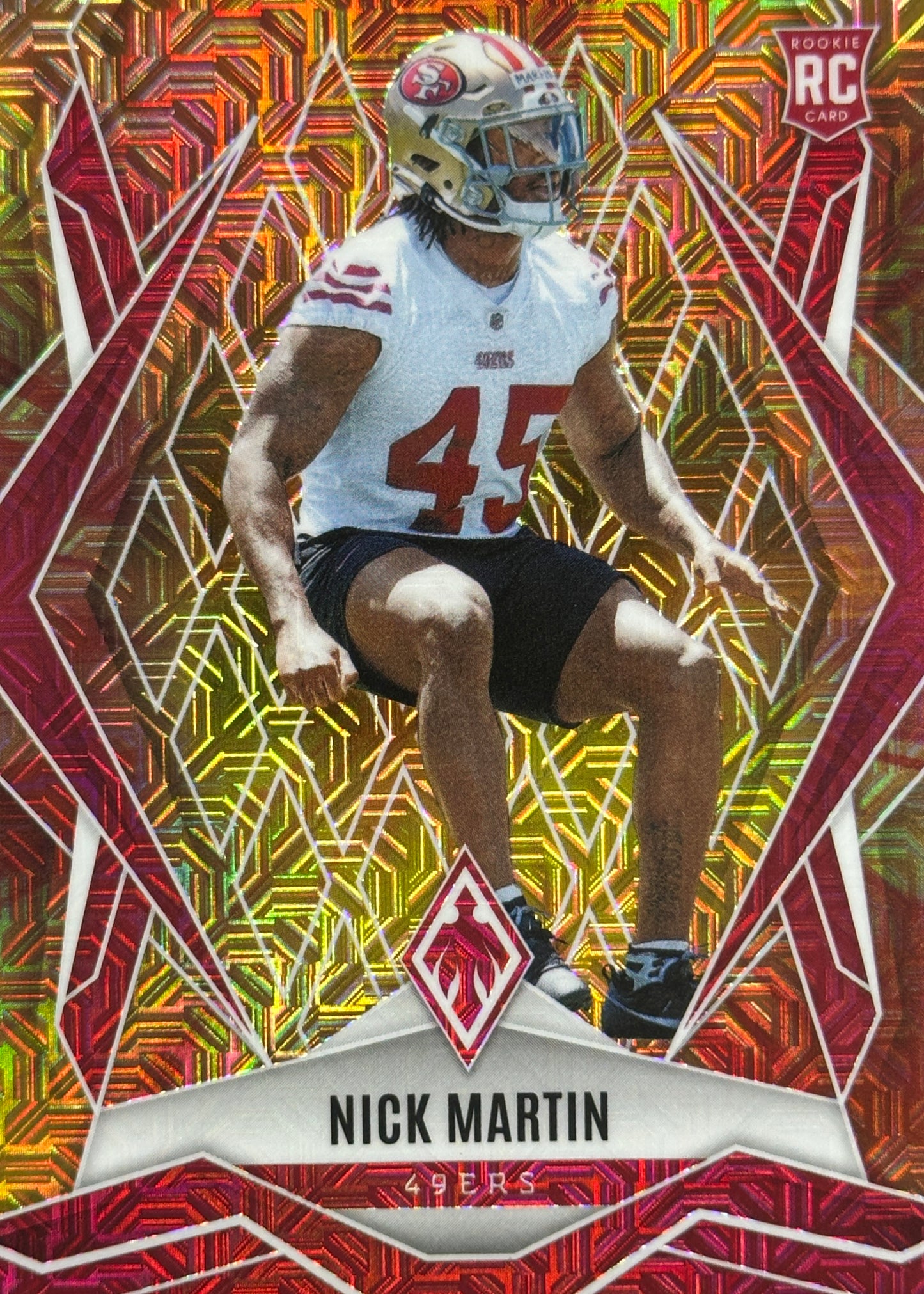 Nick Martin Phoenix Fire Burst /350 Rookie San Francisco 49ers