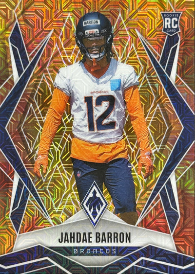 Jahdae Barron Phoenix Fire Burst /350 Rookie Denver Broncos