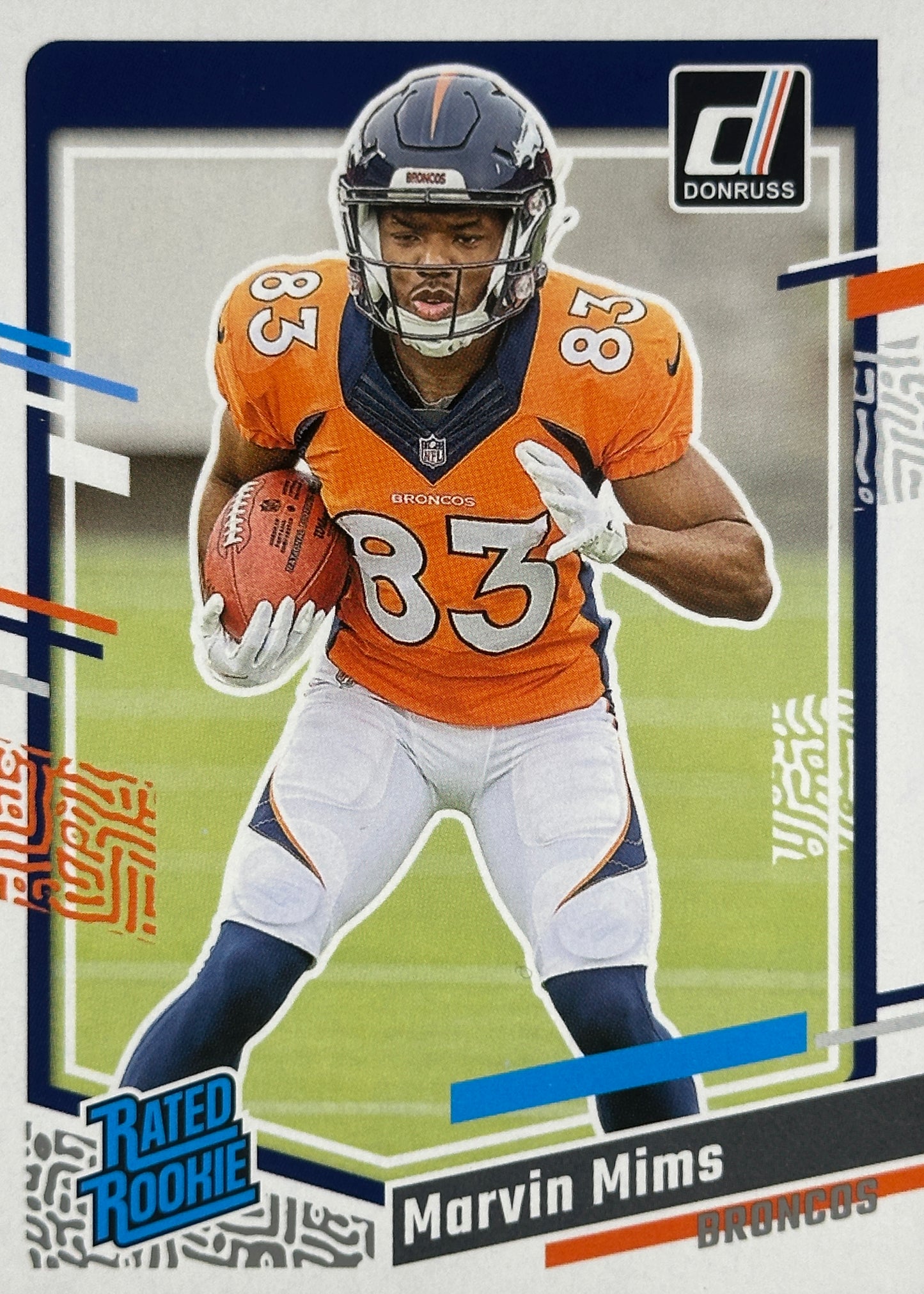 Marvin Mims Rated Rookie Donruss Broncos Sports Card