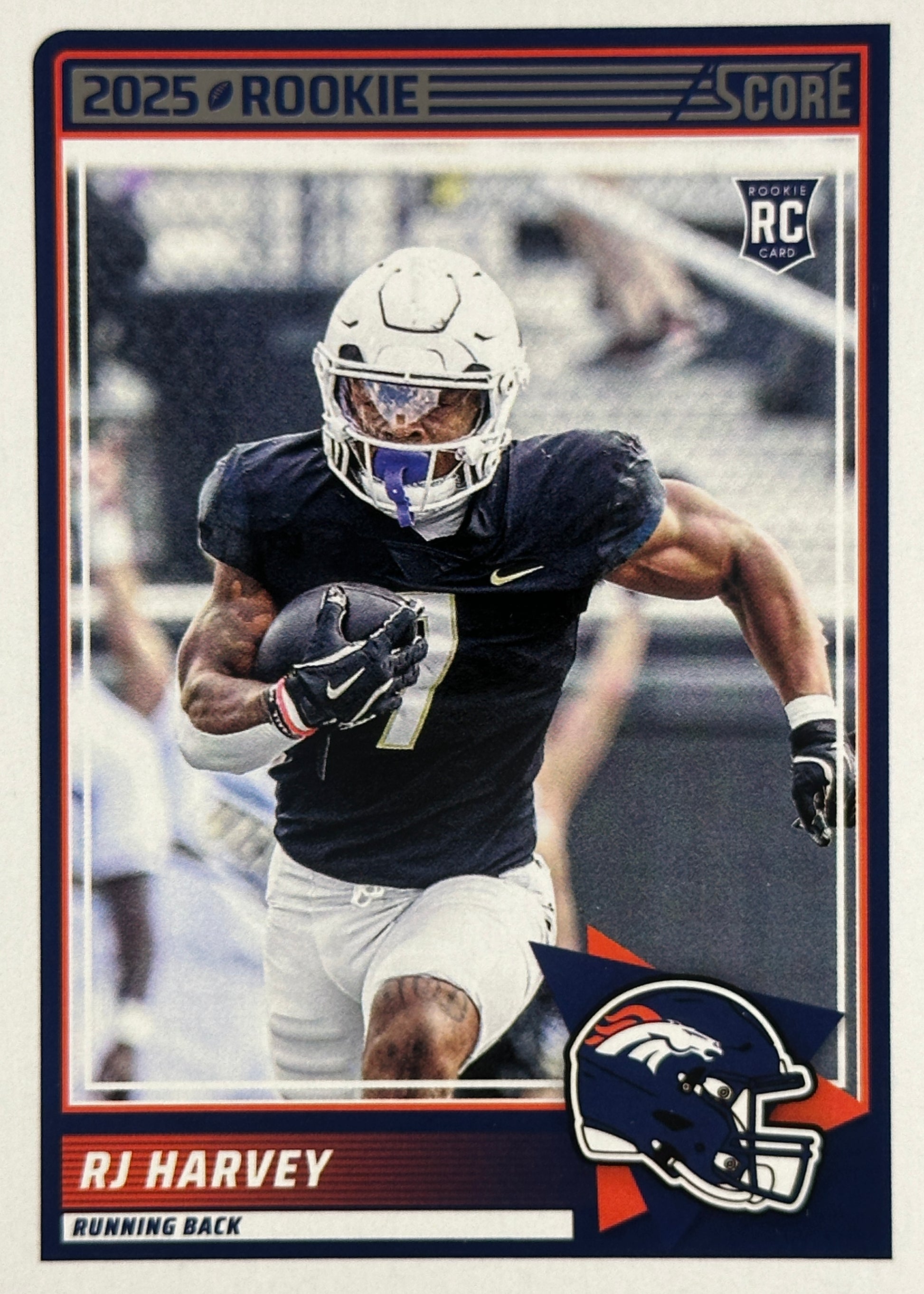 RJ Harvey Score Rookie Broncos Sports Card