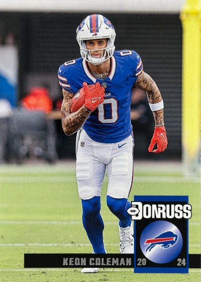 Keon Coleman Donruss Insert Bills Sports Card