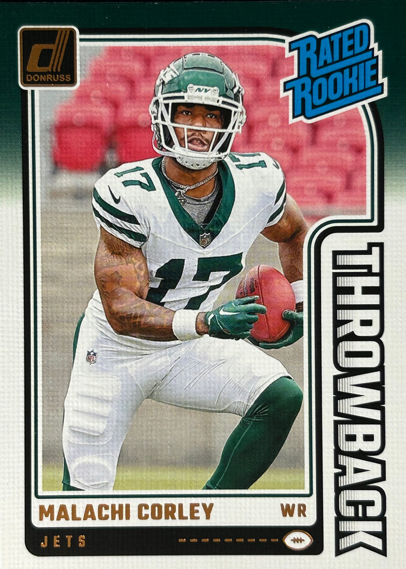 Malachi Corley Thowback Rookie Jets