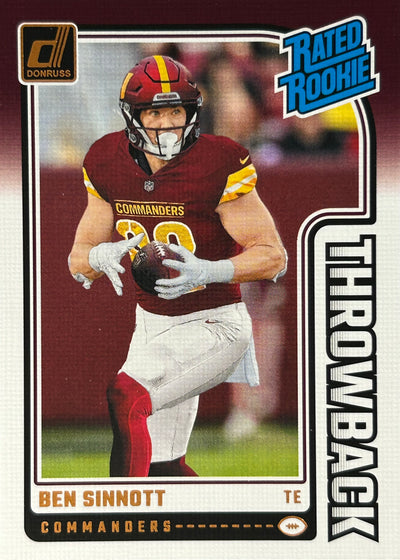Ben Sinnott Throwback Rookie Commanders