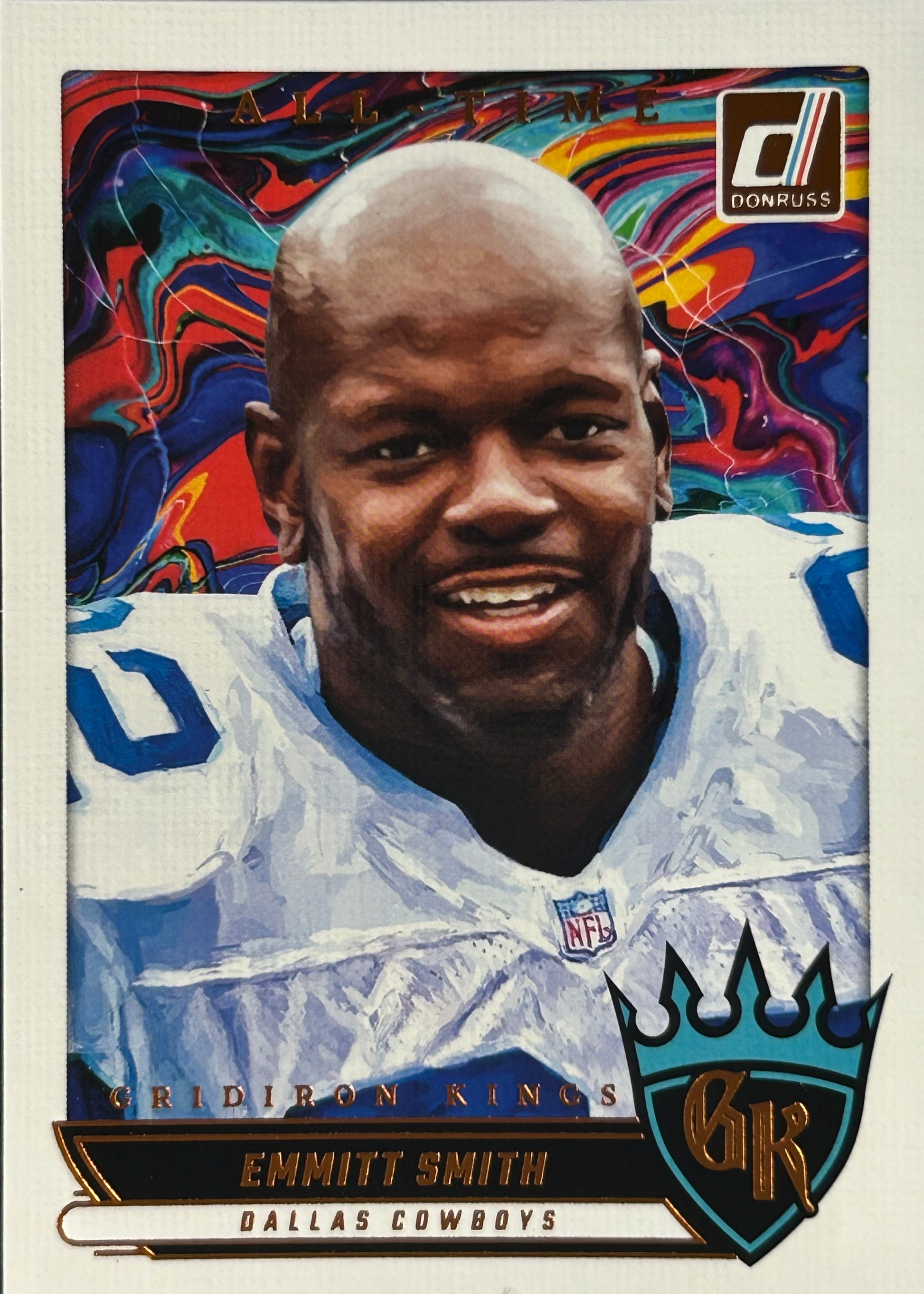 Emmit Smith Gridiron Kings All-Time Donruss Cowboys Sports Card