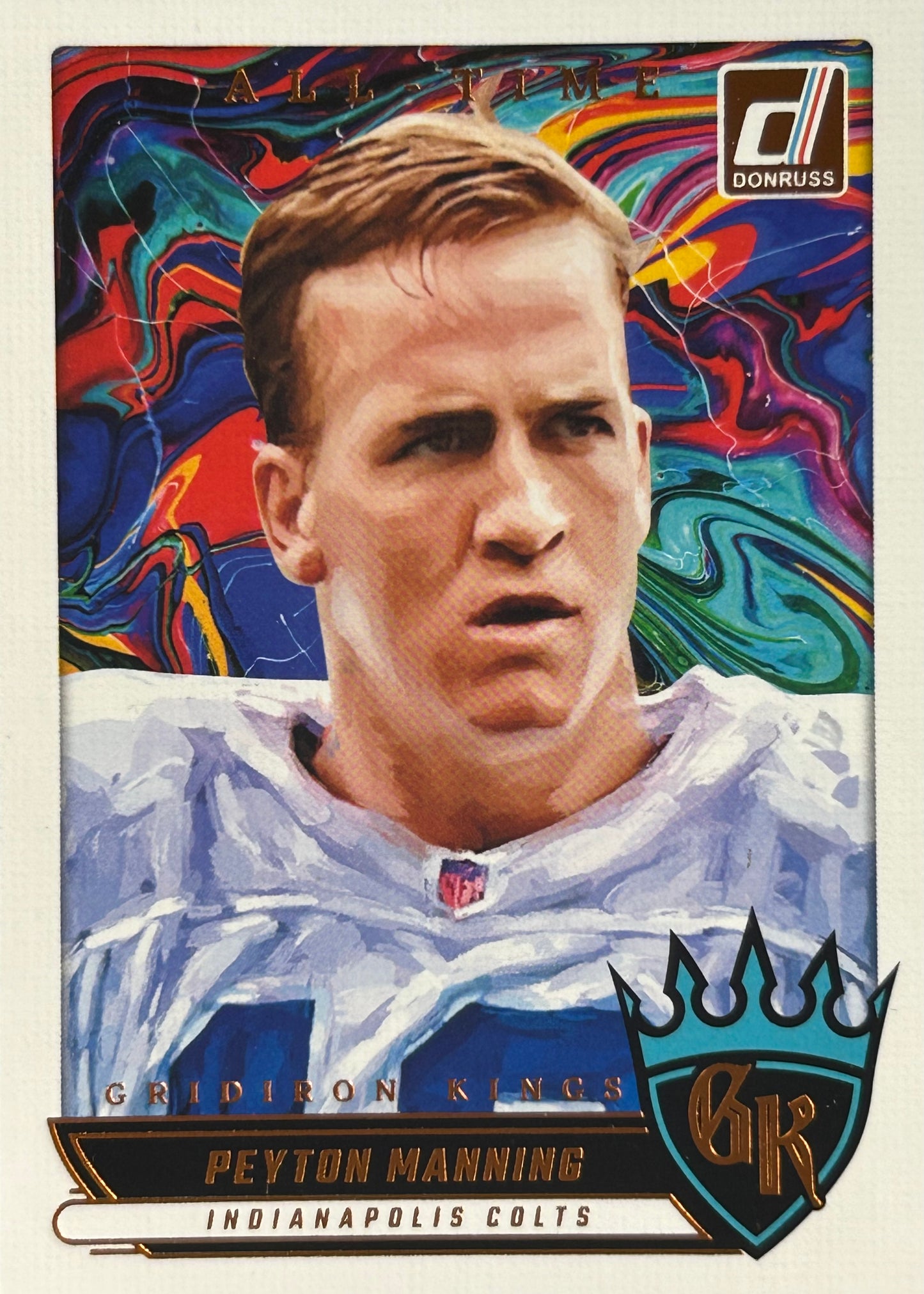 Peyton Manning Gridiron Kings All-Time Donruss Colts Sports Card