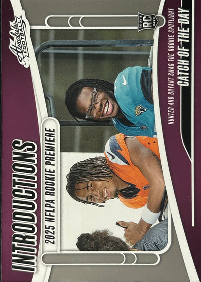 Travis Hunter Pat Bryant Rookie Catch of the Day Introductions Jaguars Broncos