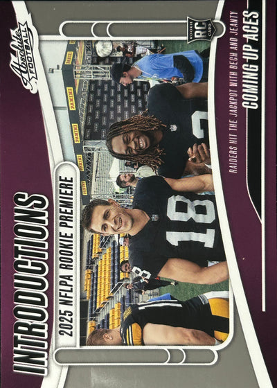 Ashton Jeanty Jack Bech Rookie Introductions Raiders