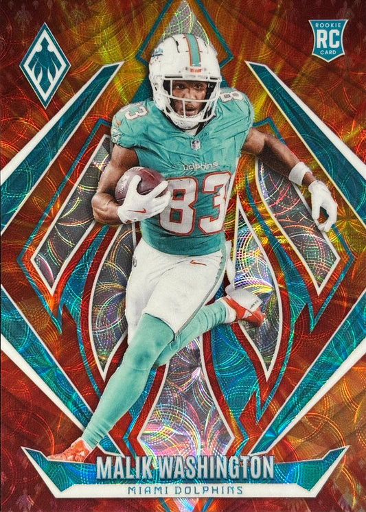 Malik Washington Phoenix Fire Burst /350 Rookie Dolphins