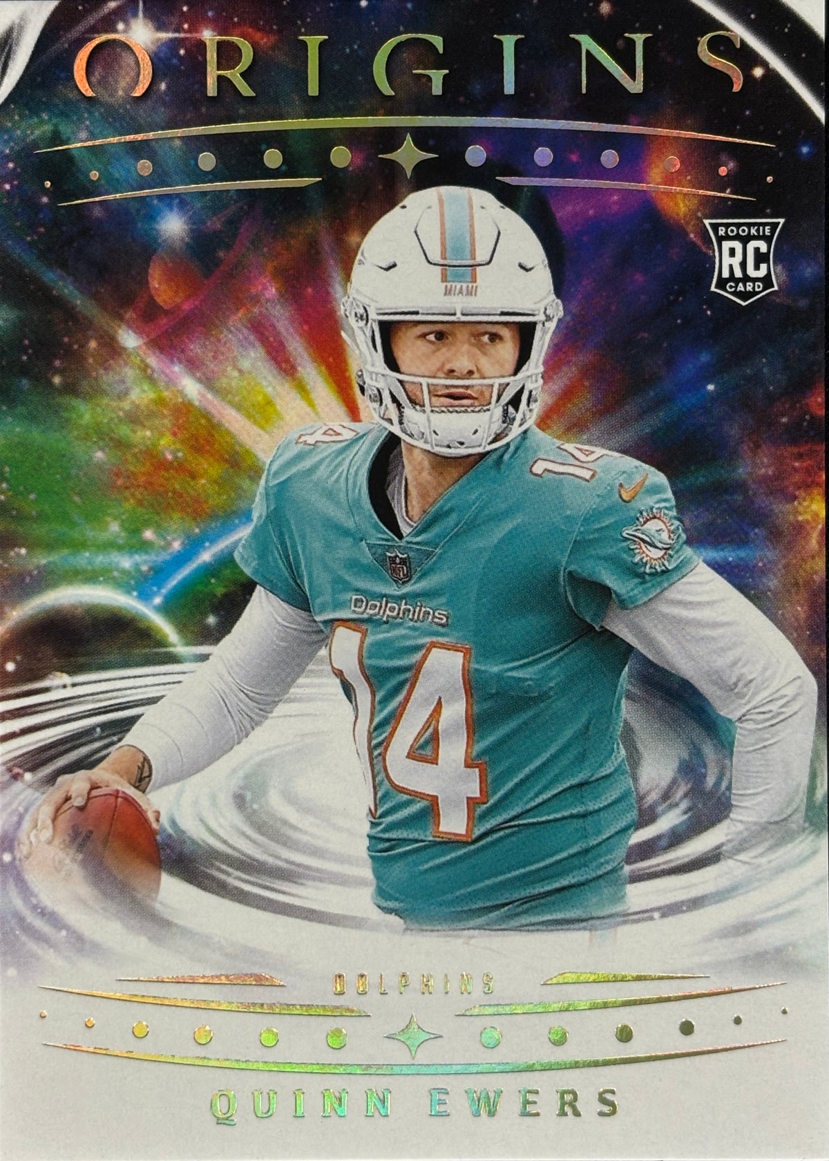 Quinn Ewers Origins Rookie Dolphins Sports Card