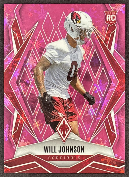 Will Johnson 2025 Panini Phoenix Pink Winter Prizm /299 Cardinals