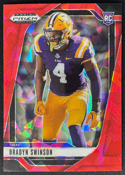 Bradyn Swinson 2025 Prizm Draft Picks Red Ice Tigers Patriots Sports Trading Card
