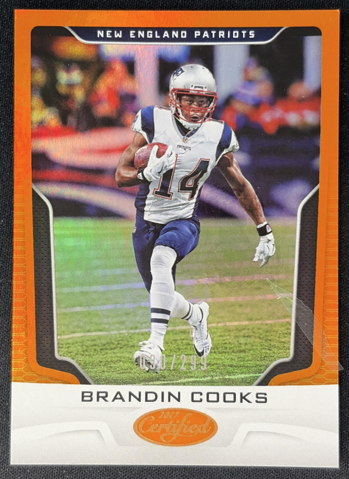 Brandin Cooks 2017 Panini Certified Mirror Orange /299 Patriots