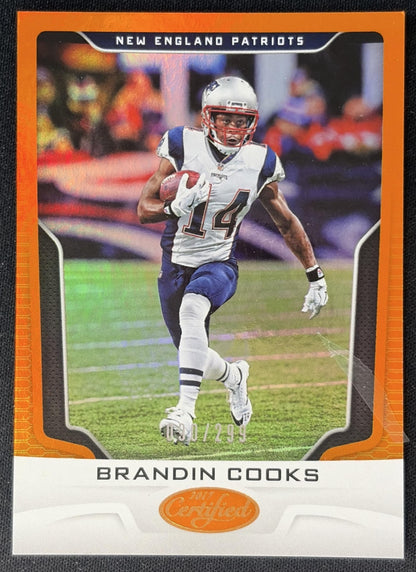 Brandin Cooks 2017 Panini Certified Mirror Orange /299 Patriots