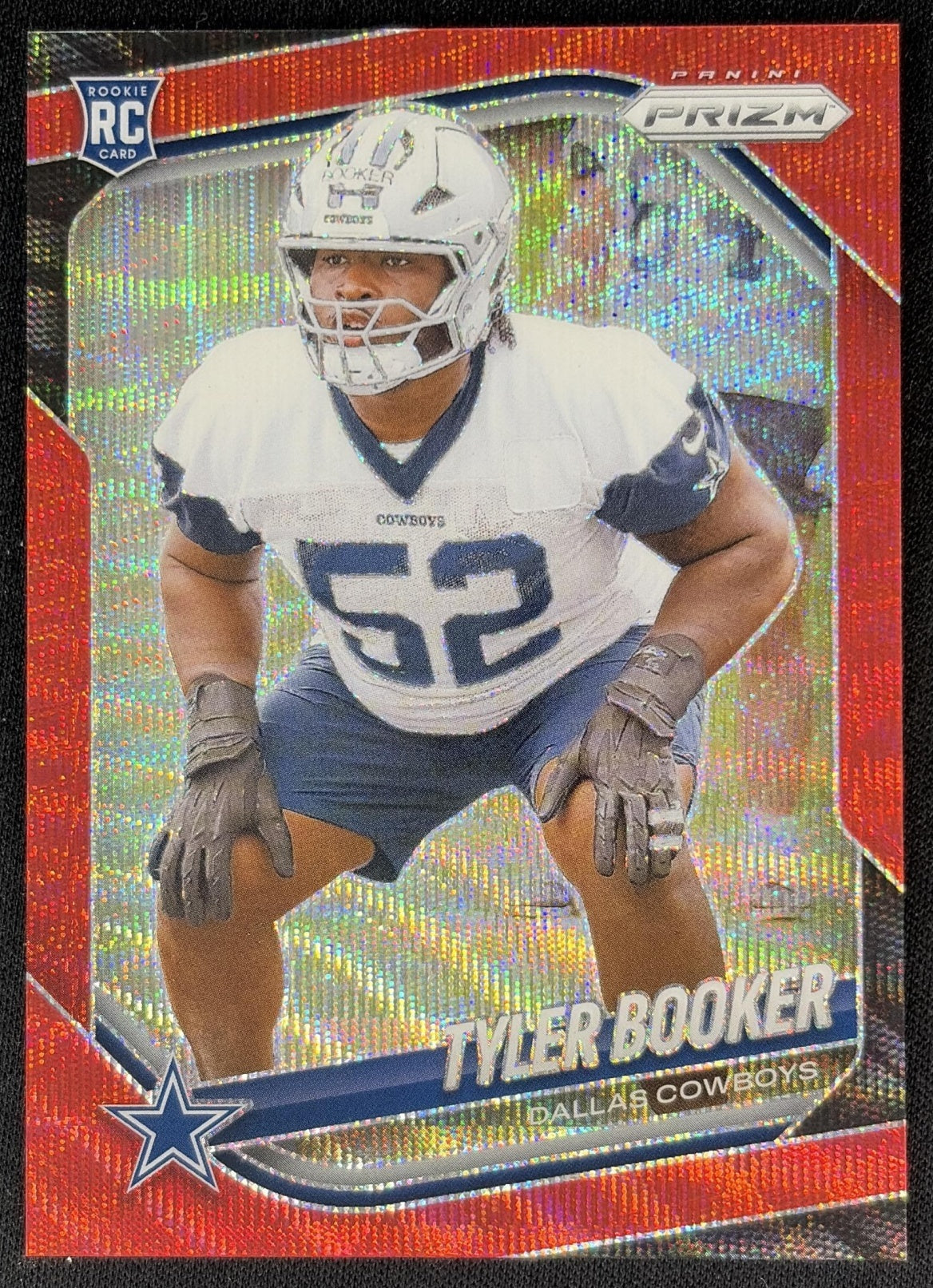Tyler Booker 2025 Panini Prizm Red Wave /149 Cowboys Default Title Sports Trading Cards