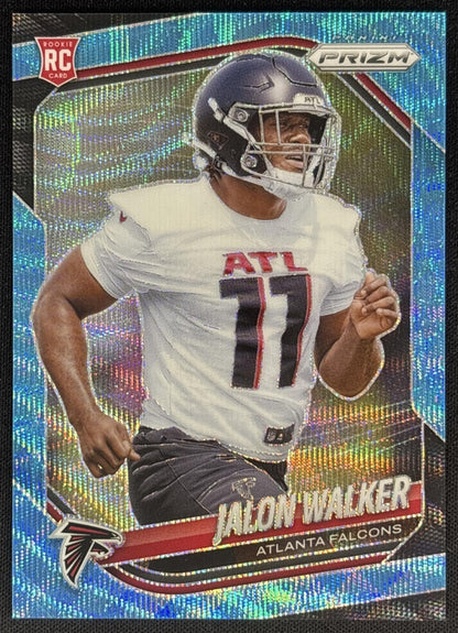 Jalon Walker 2025 Panini Prizm Blue Wave /230 Falcons Default Title Sports Trading Cards