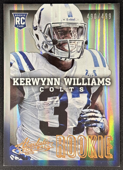 Kerwynn Williams 2013 Panini Absolute /499 Colts front
