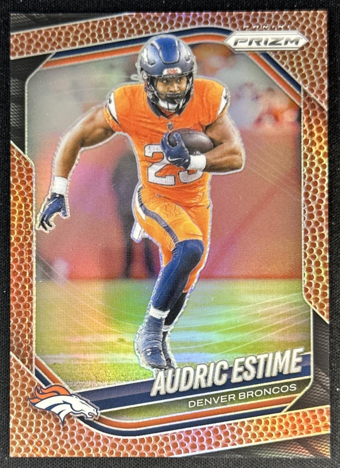 Audric Estime 2025 Panini Prizm Pigskin /180 Broncos