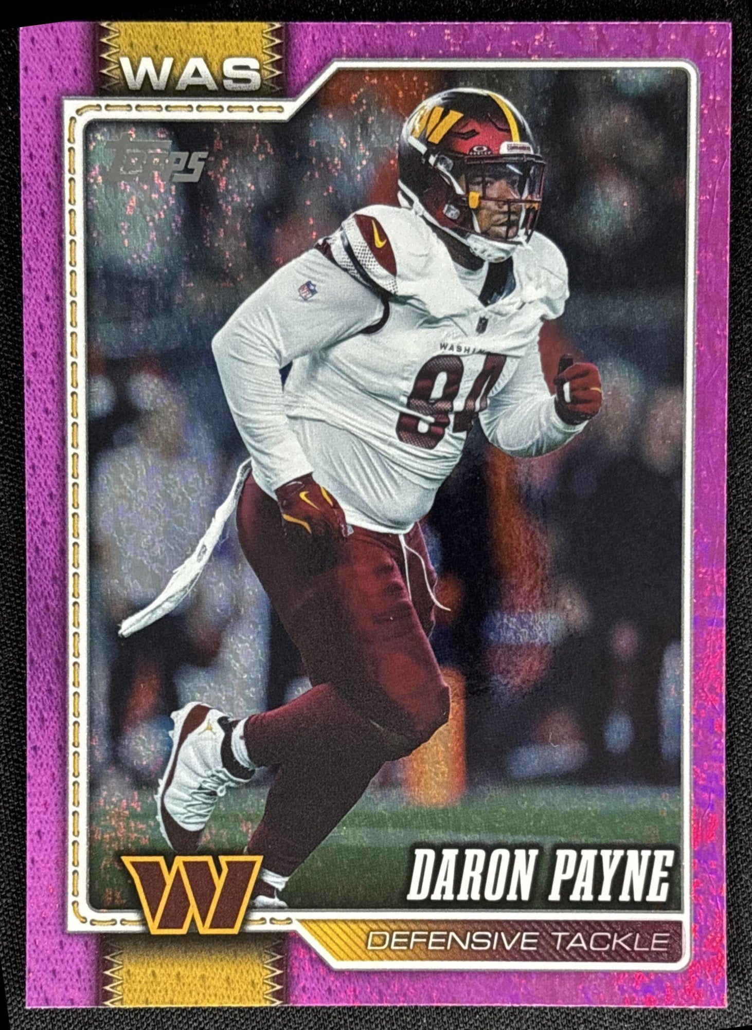 Daron Payne 2026 Topps Pink Diamante Foil Commanders