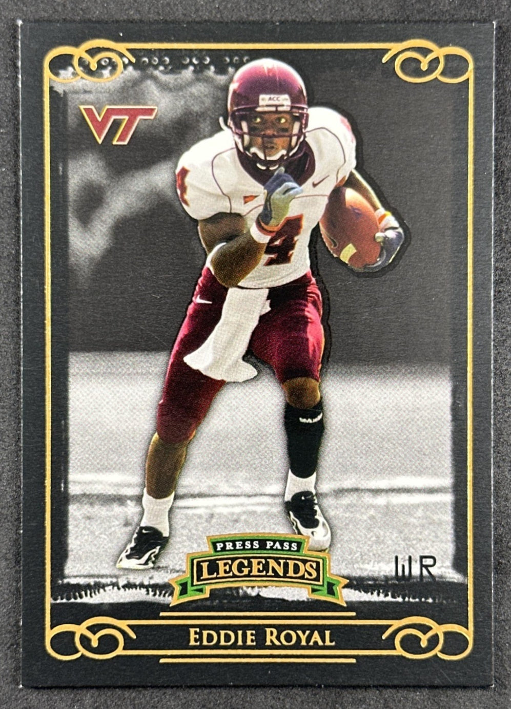 Eddie Royal 2008 Press Pass Legends Hokies Broncos front