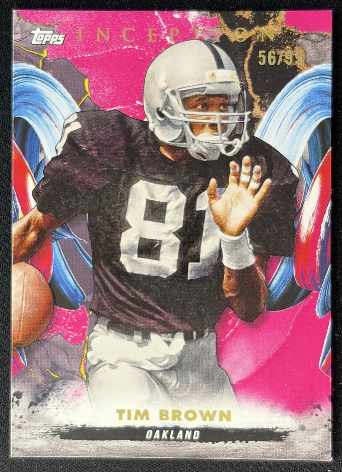 Tim Brown 2024 Topps Inception Magenta /99 Raiders front