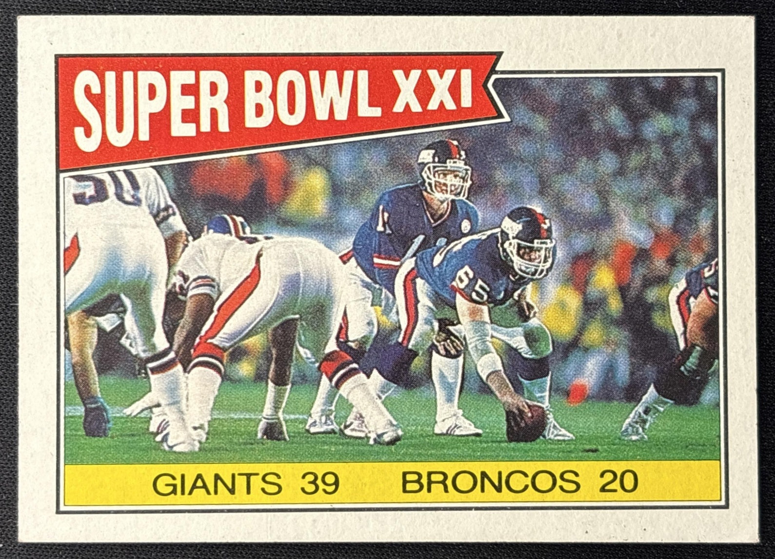 Super Bowl XX - Jim McMahon Matt Suhey SBXX 1986 Topps Bears - Front
