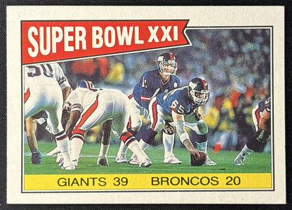 Super Bowl XX - Jim McMahon Matt Suhey SBXX 1986 Topps Bears - Front
