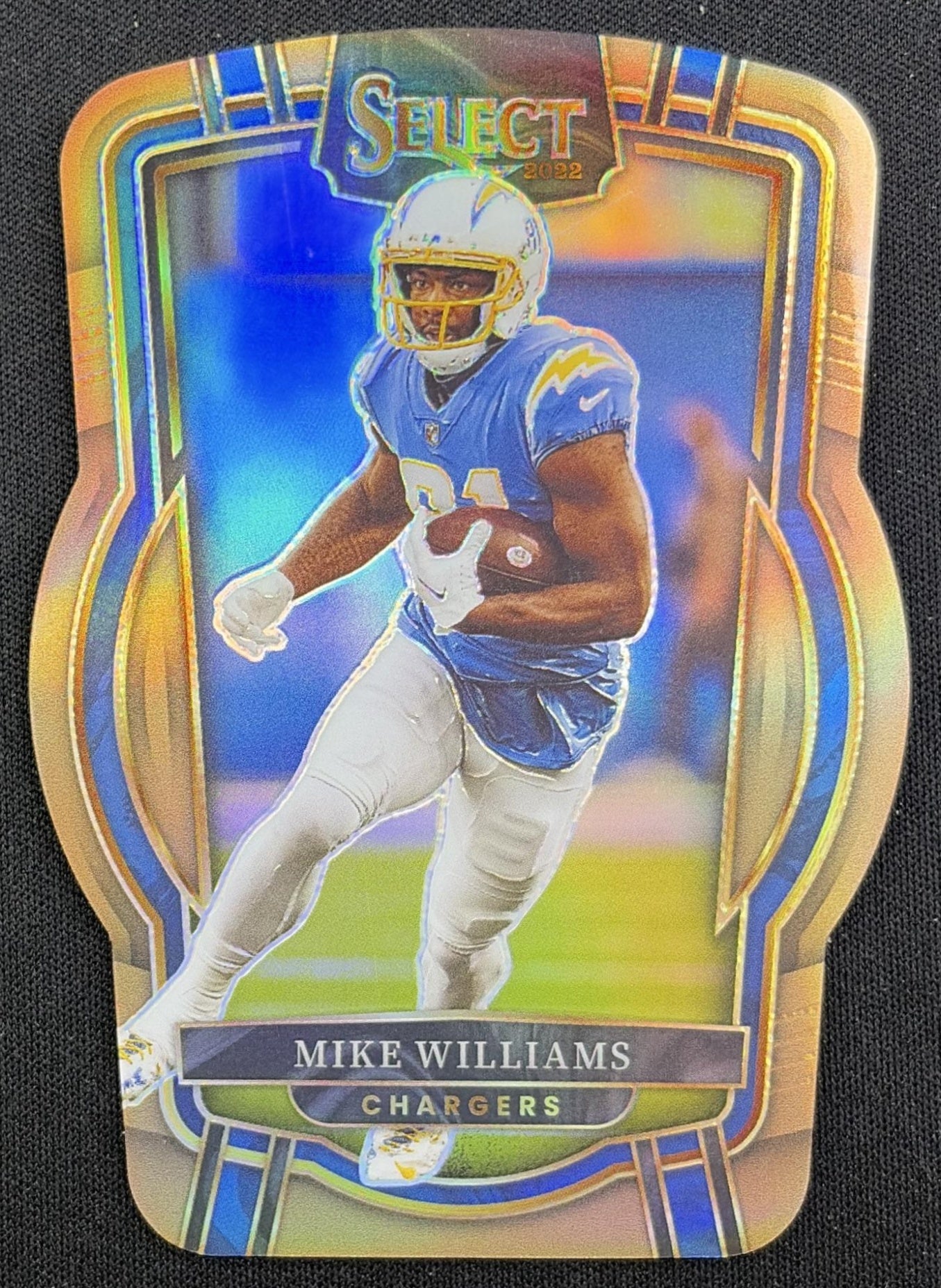 Mike Williams 2022 Panini Select Copper Prizm Die Cut /99 Chargers