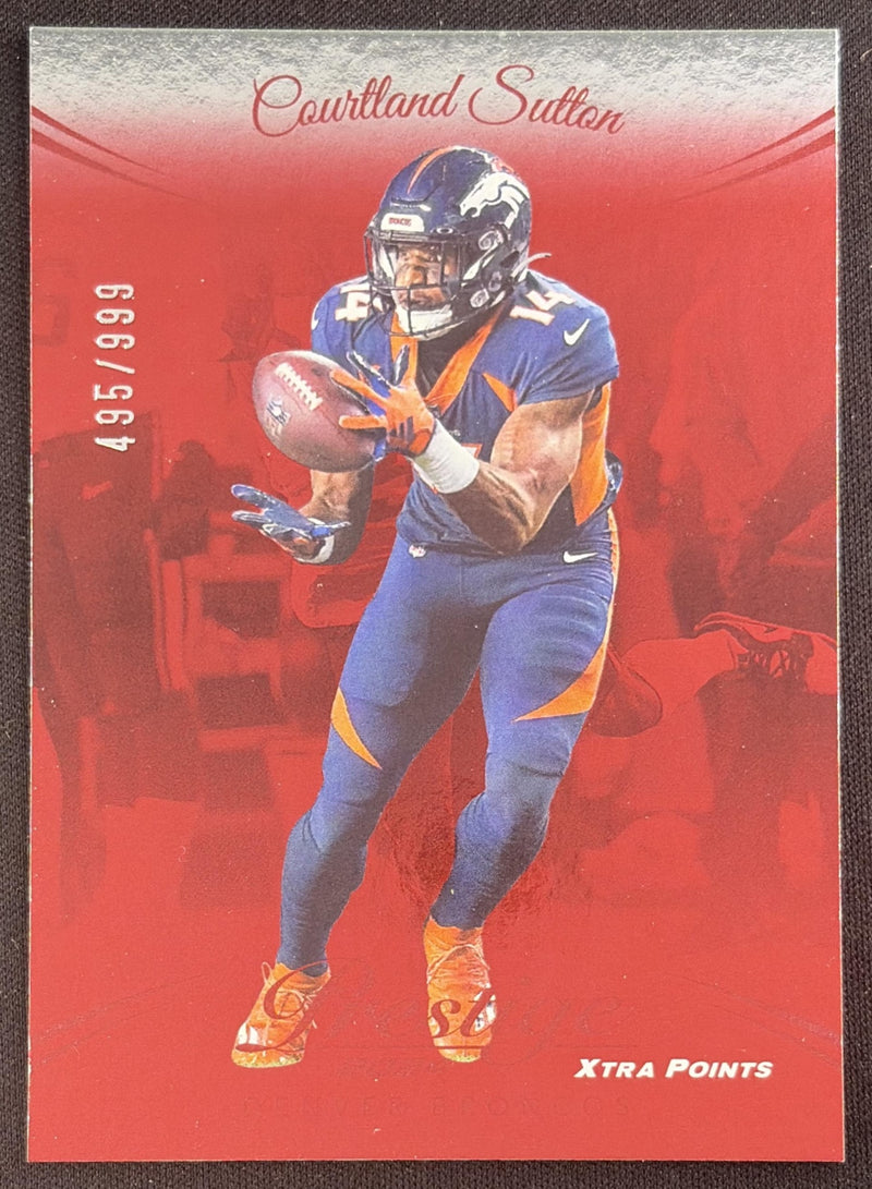 Courtland Sutton 2024 Panini Prestige Red Xtra Points /999 Broncos