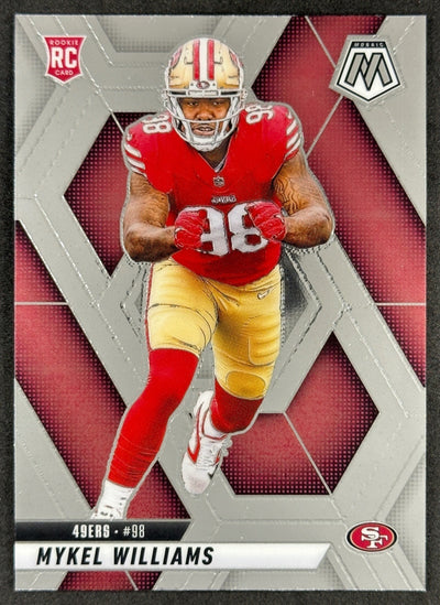 Mykel Williams 2025 Mosaic Rookies 49ers Sports Trading Card