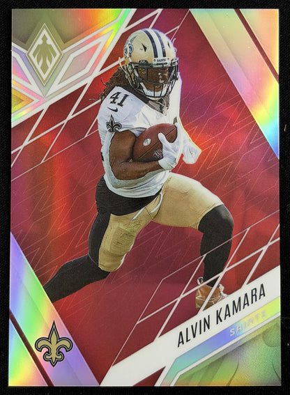 Alvin Kamara 2022 Panini Phoenix Red /250 Saints - front