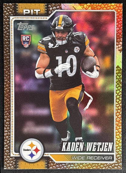 Kaden Wetjen 2026 Topps Football Leather Foil Steelers