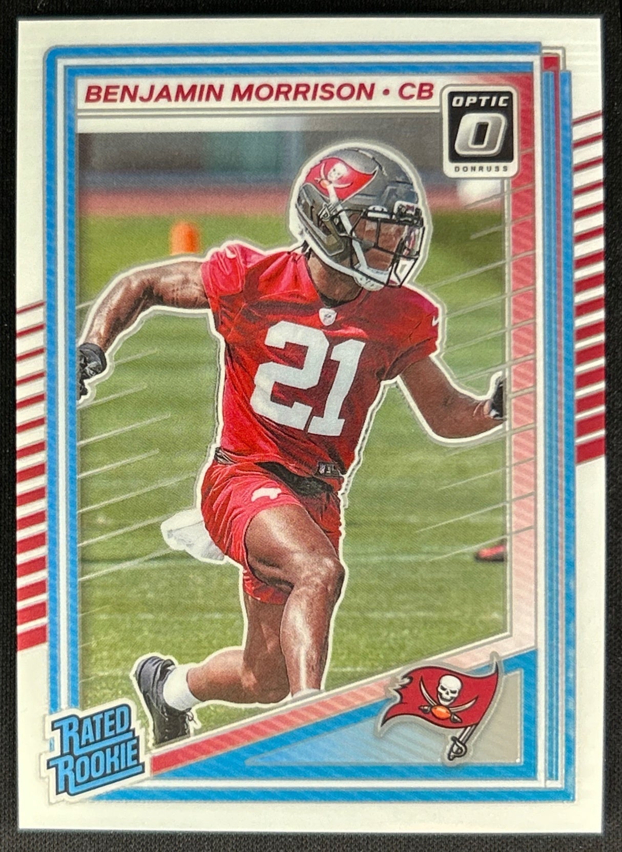 Benjamin Morrison 2025 Donruss Optic Rated Rookie Buccaneers Sports Trading Cards
