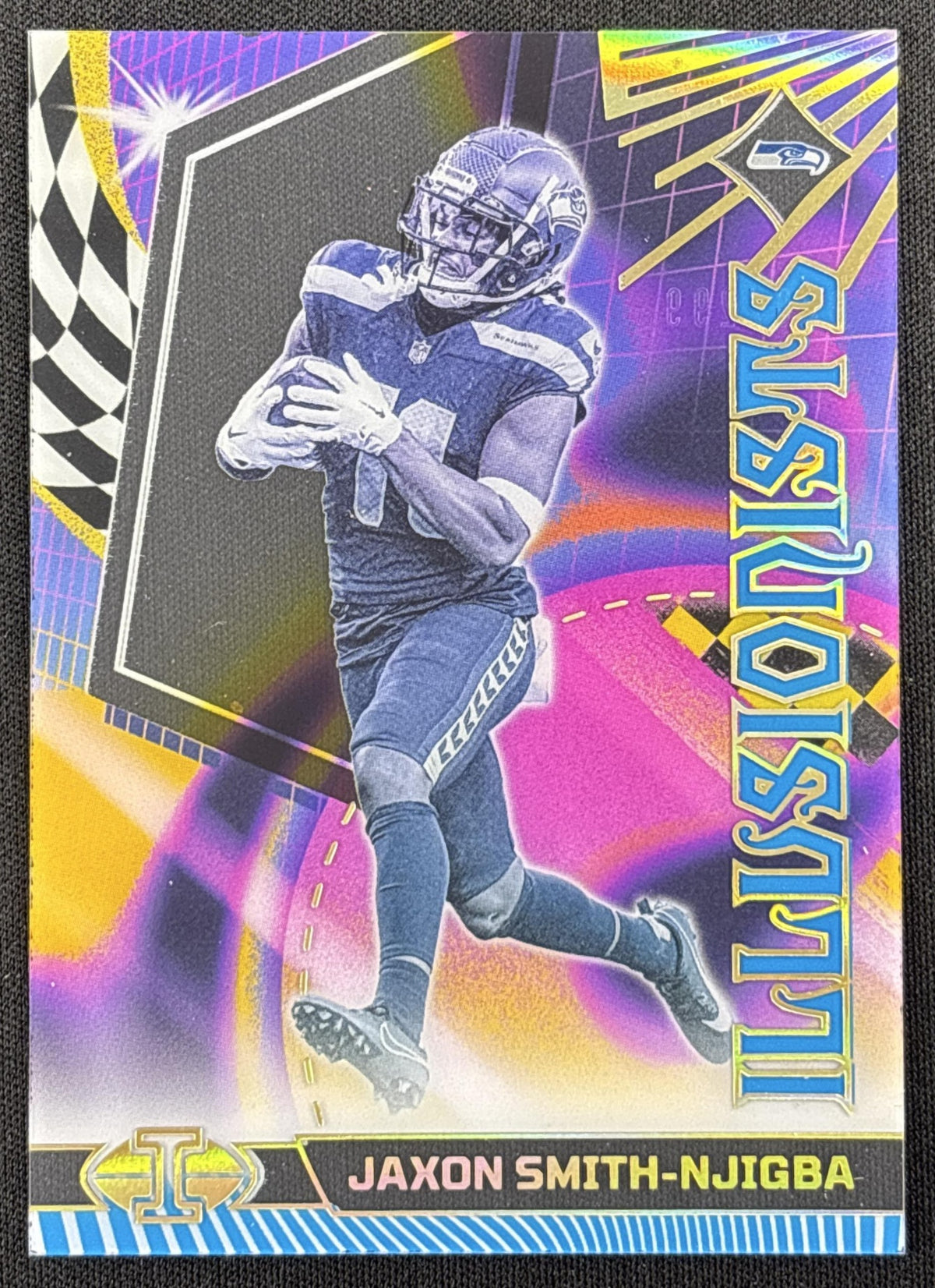 Jaxon Smith-Njigba 2023 Panini Illusions Illusionists Light Blue /299 Seahawks