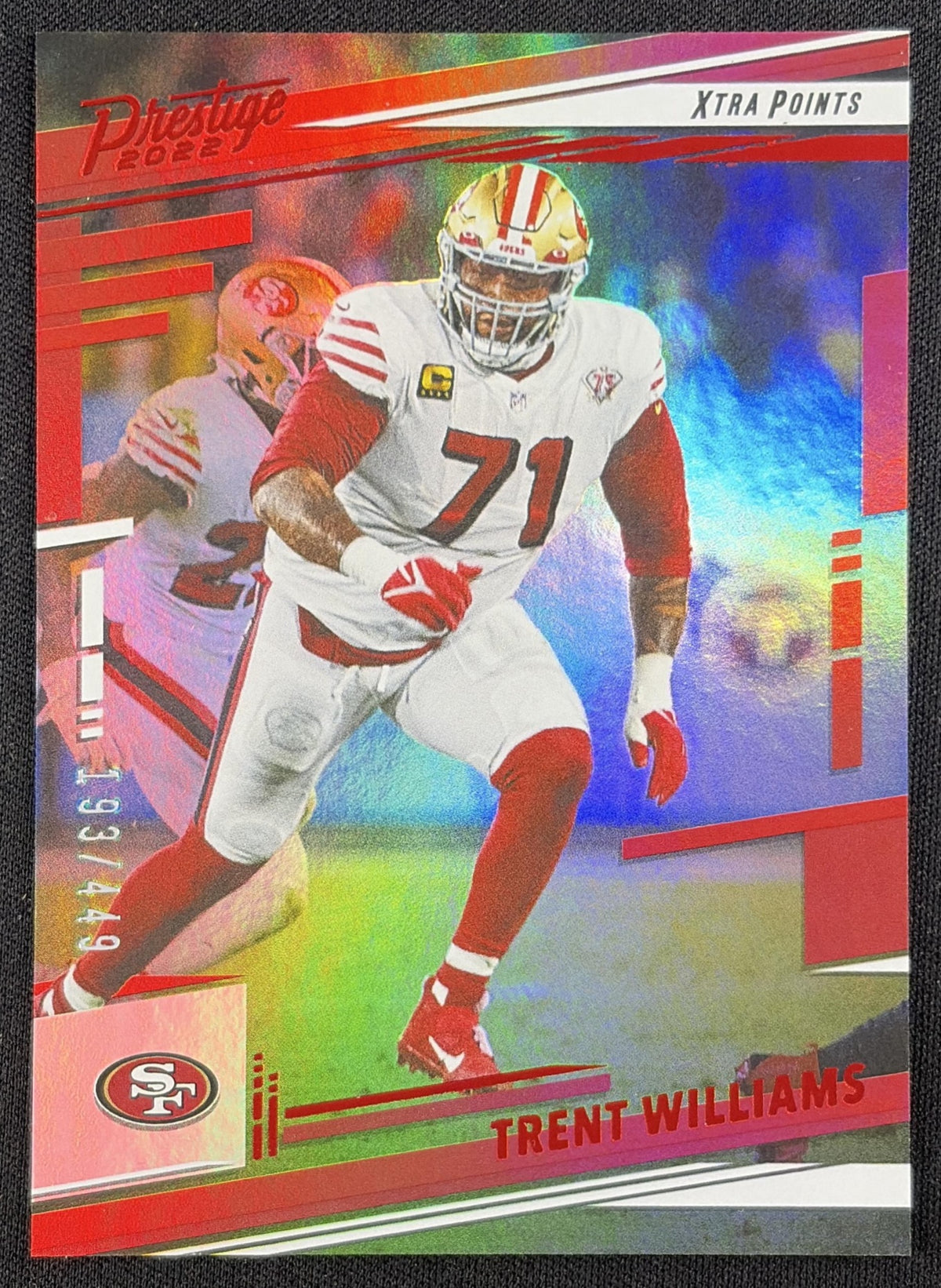 Trent Williams 2022 Panini Prestige Xtra Points Red /449 49ers