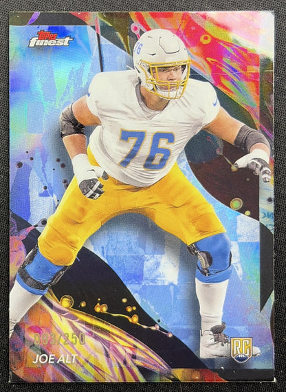 Joe Alt 2024 Topps Finest Sky Blue Refractor /250 Chargers