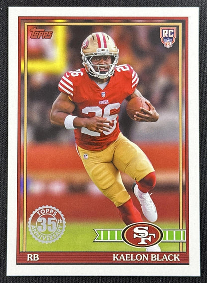 Kaelon Black 2026 Topps Flagship 1991 Rookie 49ers